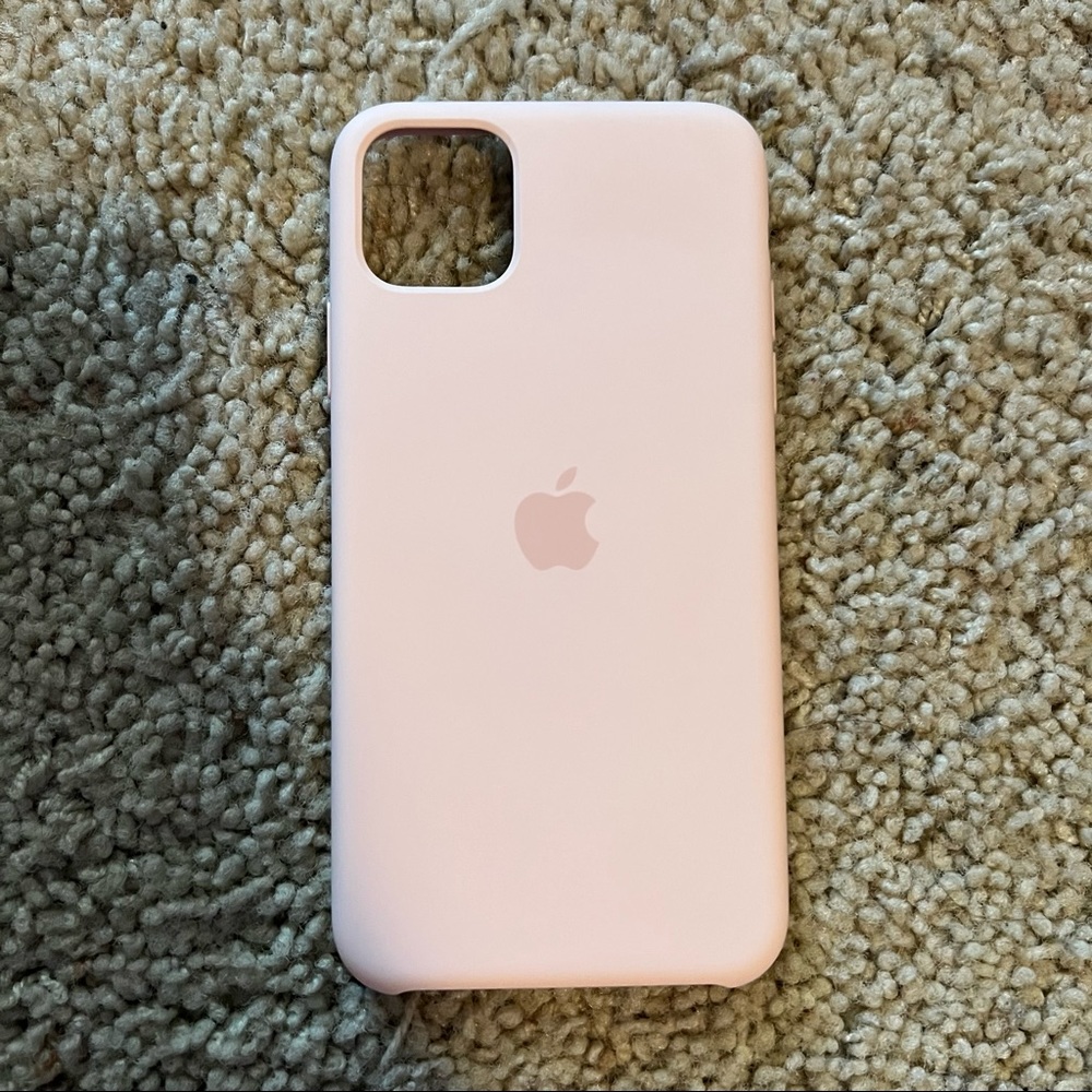 apple pink silicone iphone 11 pro max case